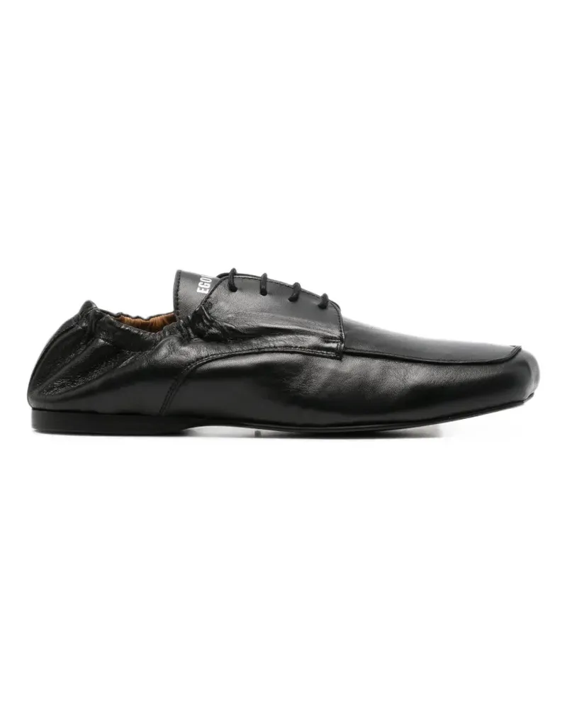 Egonlab leather Derby shoes - Schwarz Schwarz