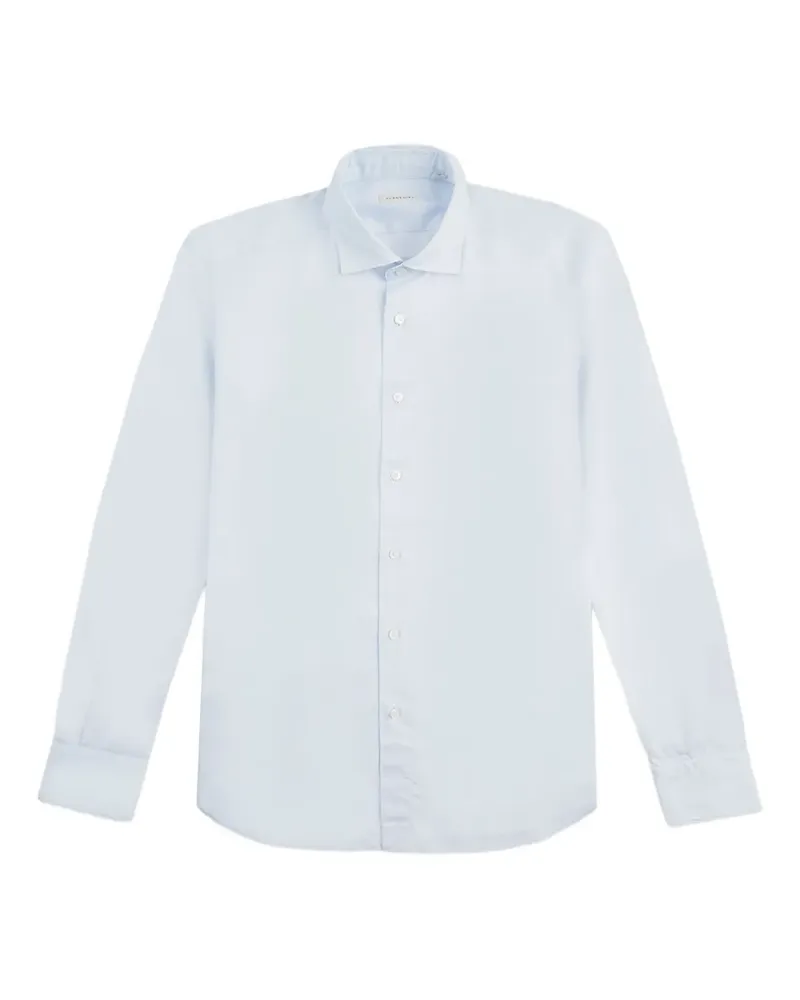 Glanshirt Klassisches Hemd - Blau Blau