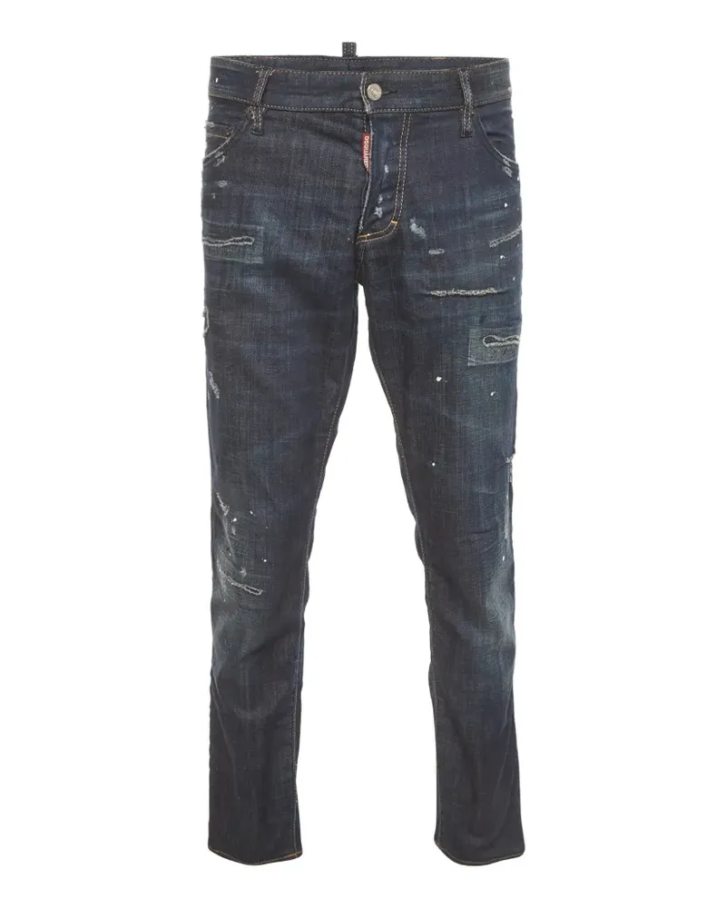 Dsquared2 distressed straight-fit jeans - Blau Blau