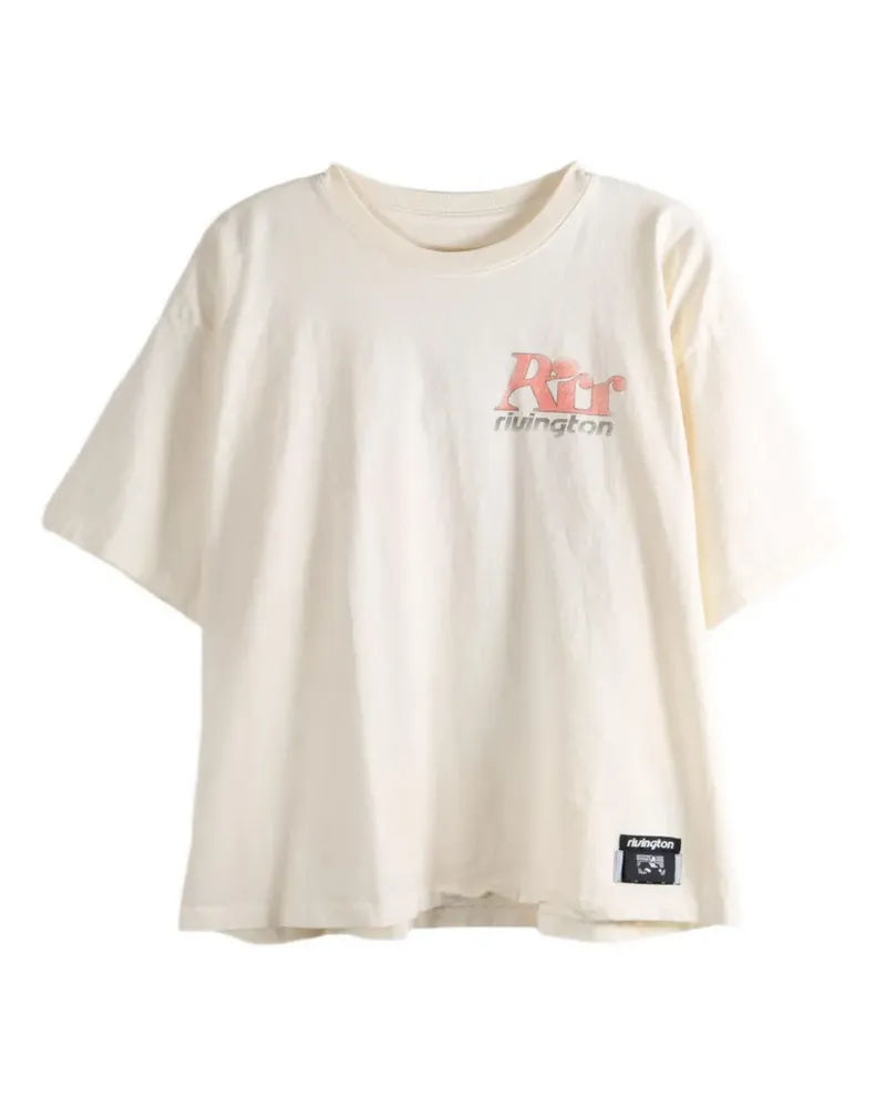 RRR123 logo-print T-shirt - Weiß Weiß