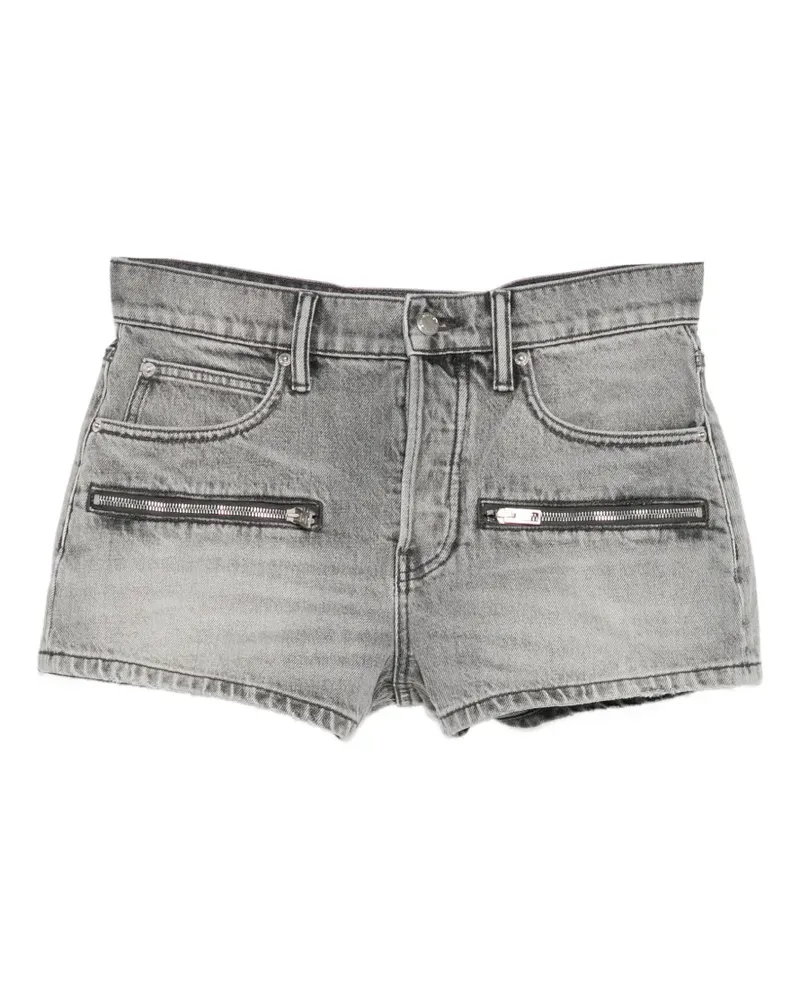 Alexander Wang zip-pocket denim shorts - Grau Grau