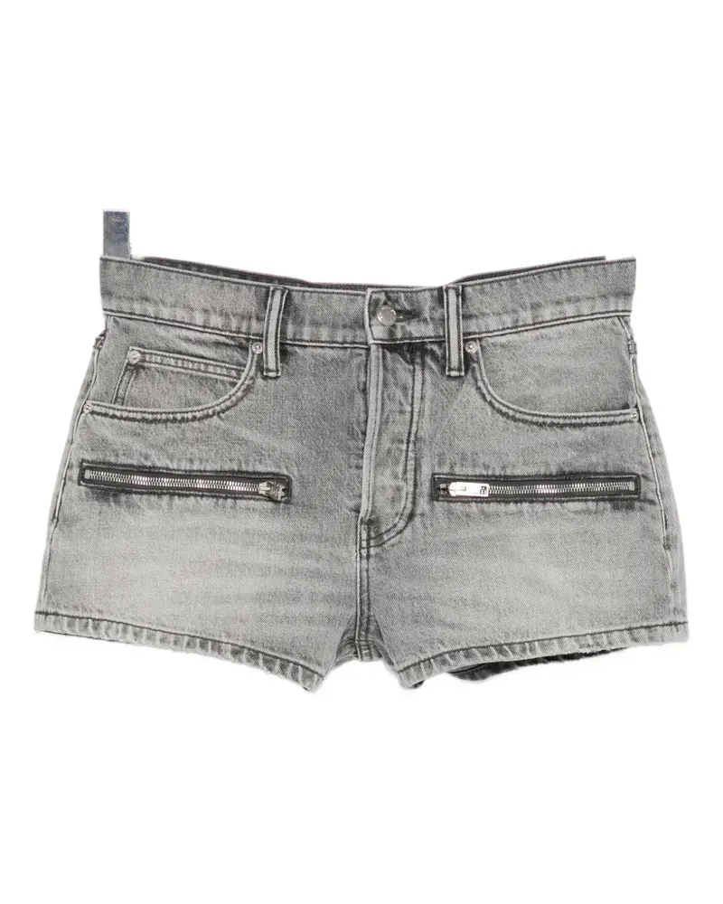 Alexander Wang zip-pocket denim shorts - Grau Grau