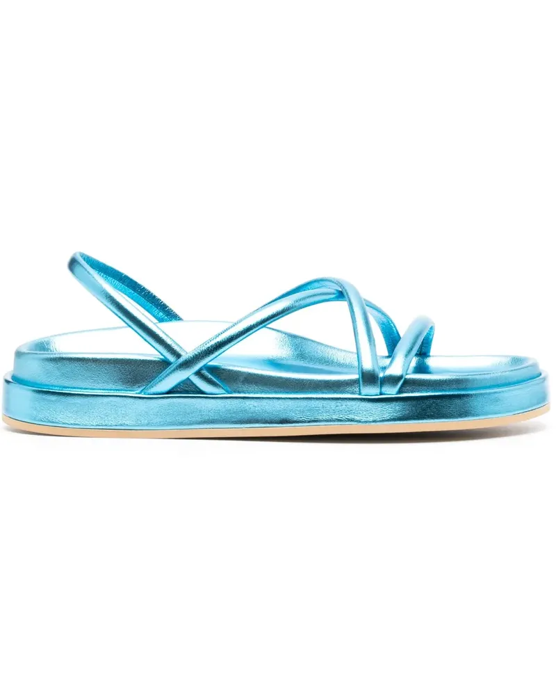 P.A.R.O.S.H. Sandalen mit Metallic-Finish - Blau Blau