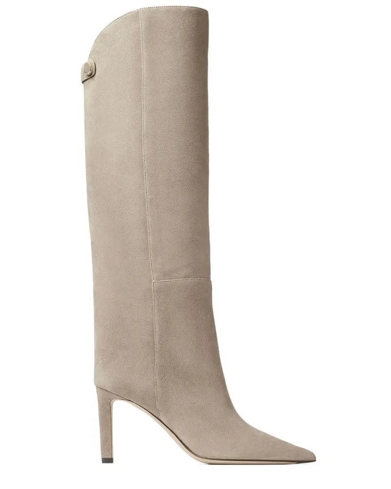 Jimmy Choo Stiefel mit spitzer Kappe 85mm - Nude Nude