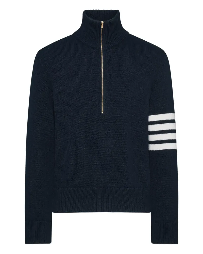 Thom Browne Pullover mit Reißverschluss - Blau Blau