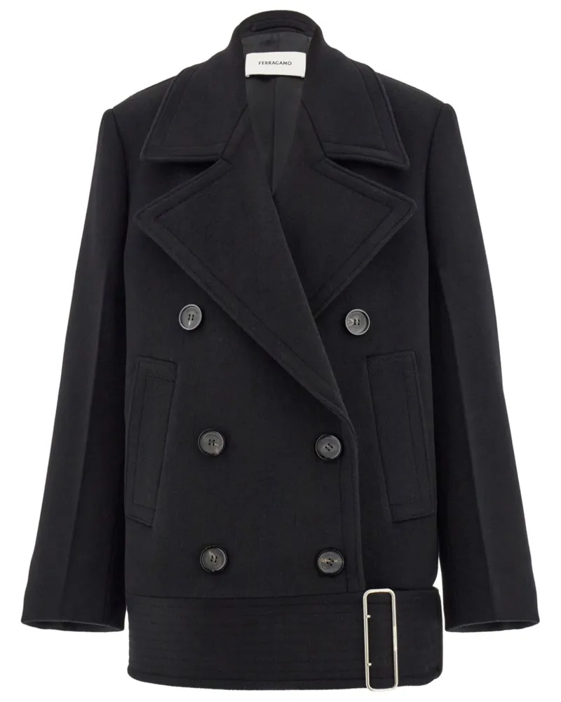 Ferragamo Gebürstete Cabanjacke - Schwarz Schwarz