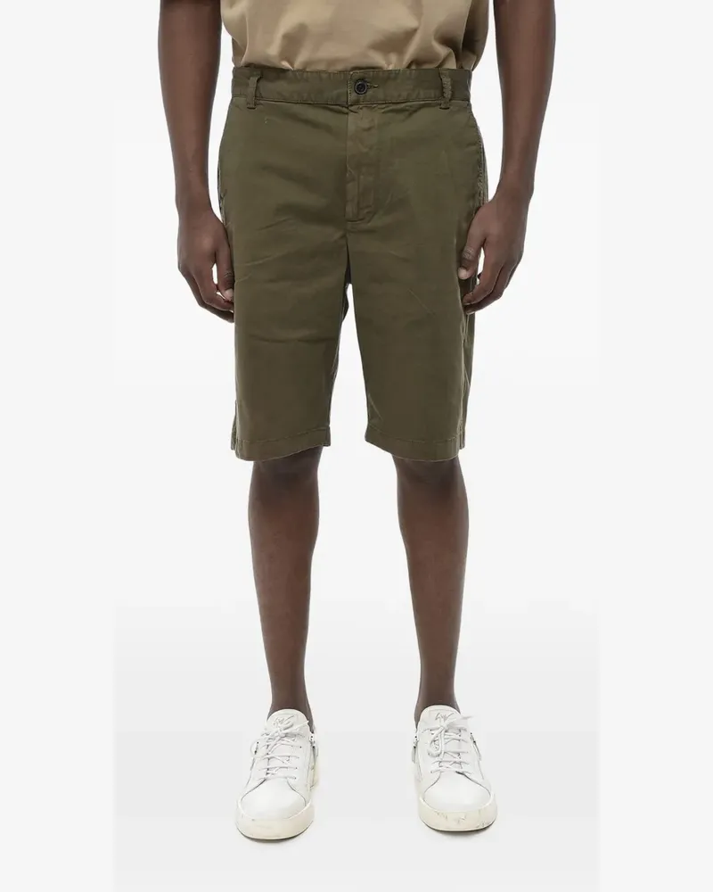 Diesel logo-plaque cotton chino shorts - Grün Grün