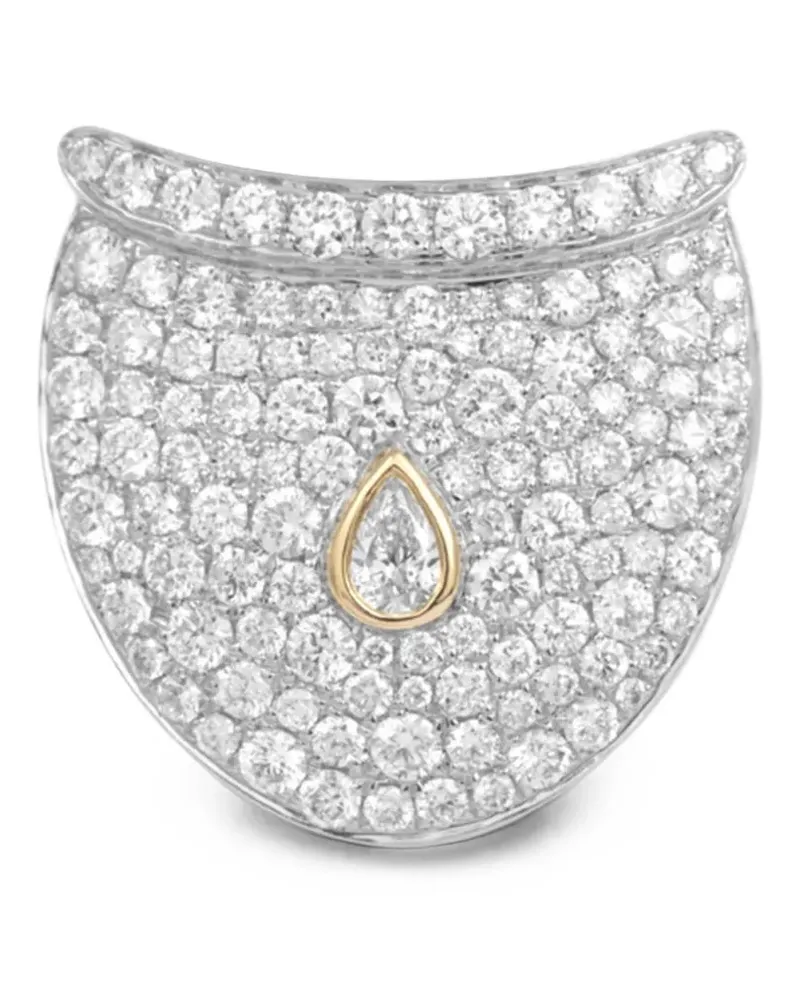 Rainbow K Dune diamond earring - Silber Silber