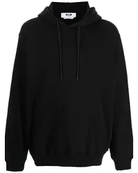 MSGM Hoodie mit Logo-Print Schwarz