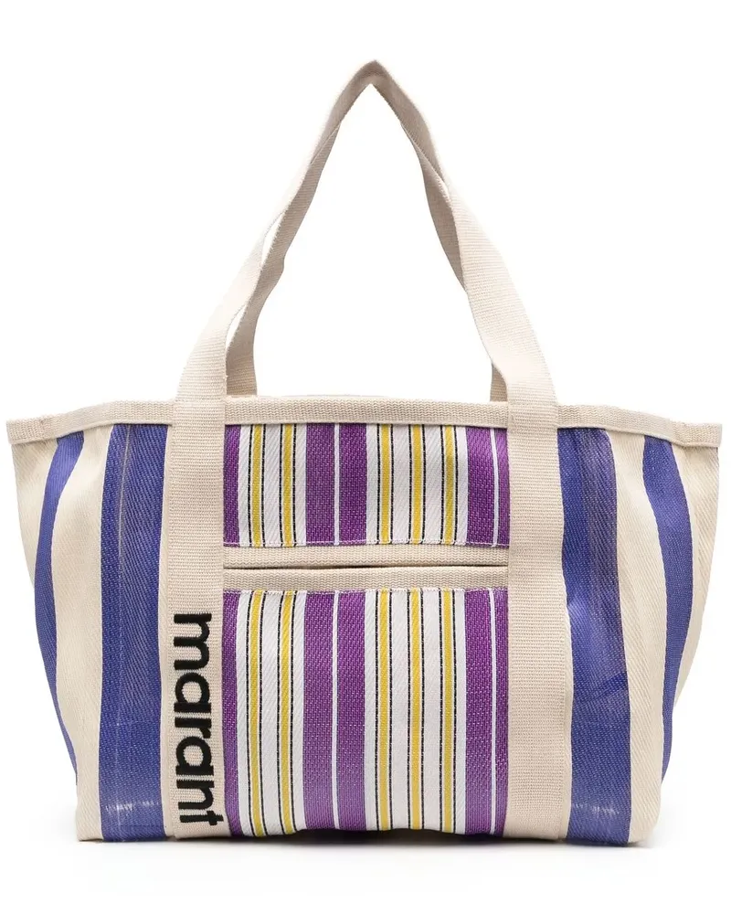 Isabel Marant Shopper mit Streifen - Nude Nude