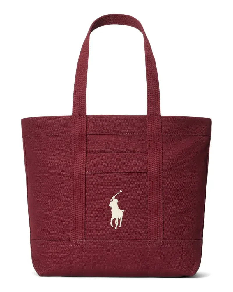 Ralph Lauren Tote Bag mit Stickerei - Rot Rot