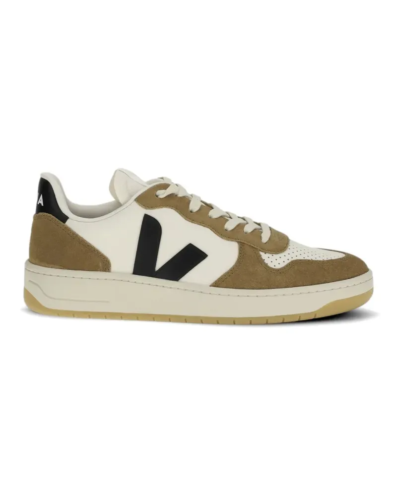 VEJA V-10 Sneakers mit Logo-Patch - Nude Nude