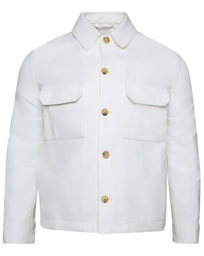 Loro Piana Daito Hemdjacke - Weiß Weiß