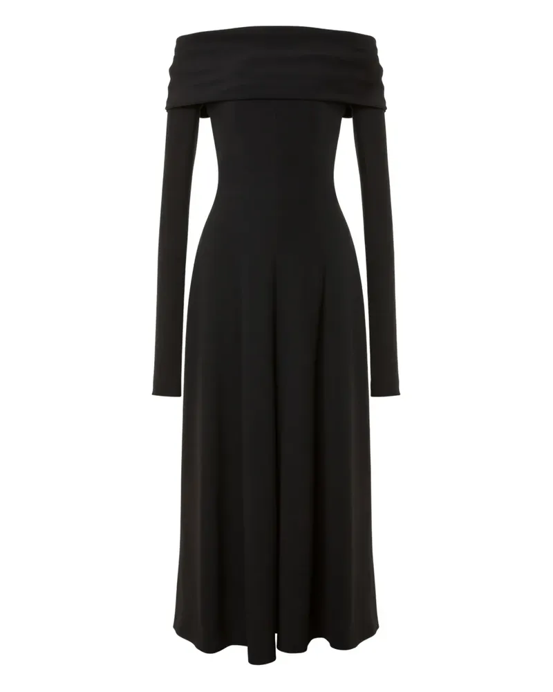Alberta Ferretti Kleid aus Krepp - Schwarz Schwarz