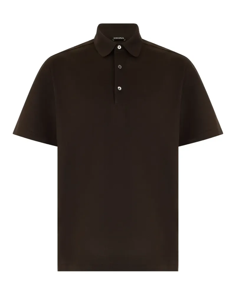 Ermenegildo Zegna short-sleeve polo shirt - Braun Braun