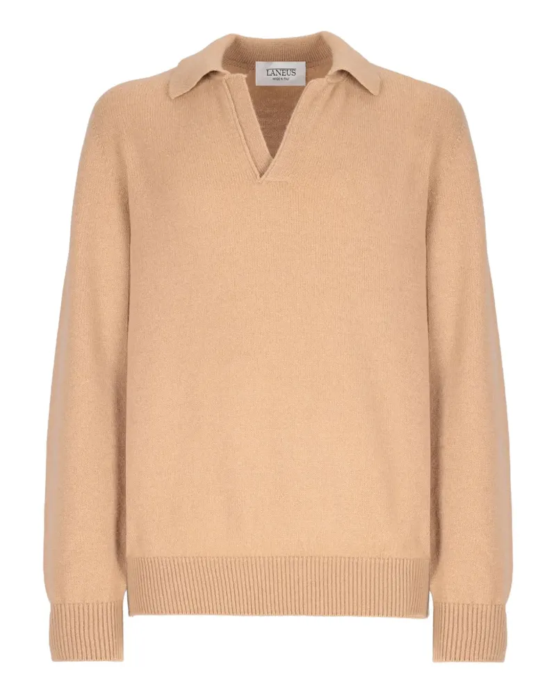 Laneus Pullover mit V-Ausschnitt - Nude Nude