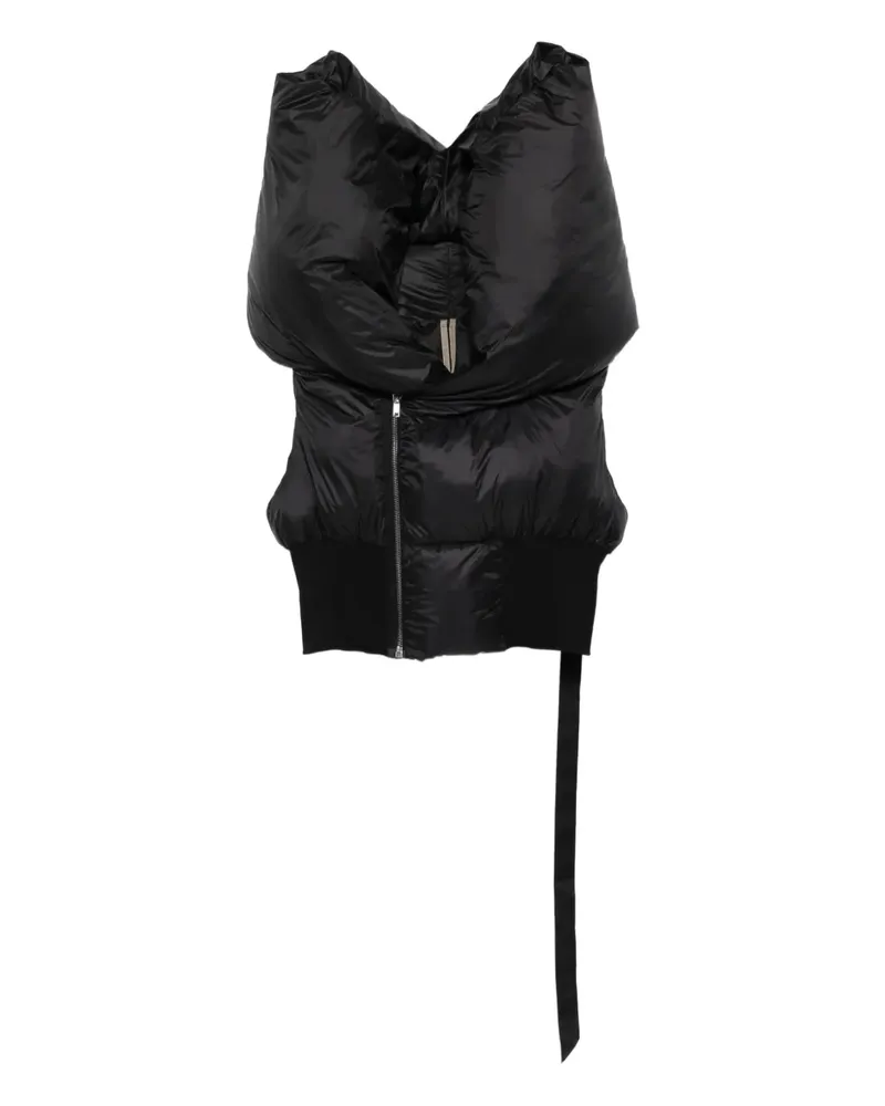 DRKSHDW by Rick Owens Gefütterte Kapuzenweste - Schwarz Schwarz