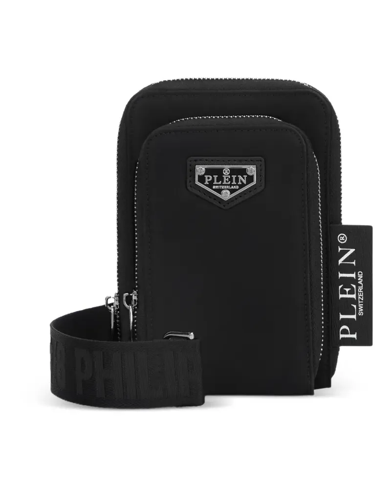 Philipp Plein Kuriertasche mit Reißverschluss - Schwarz Schwarz
