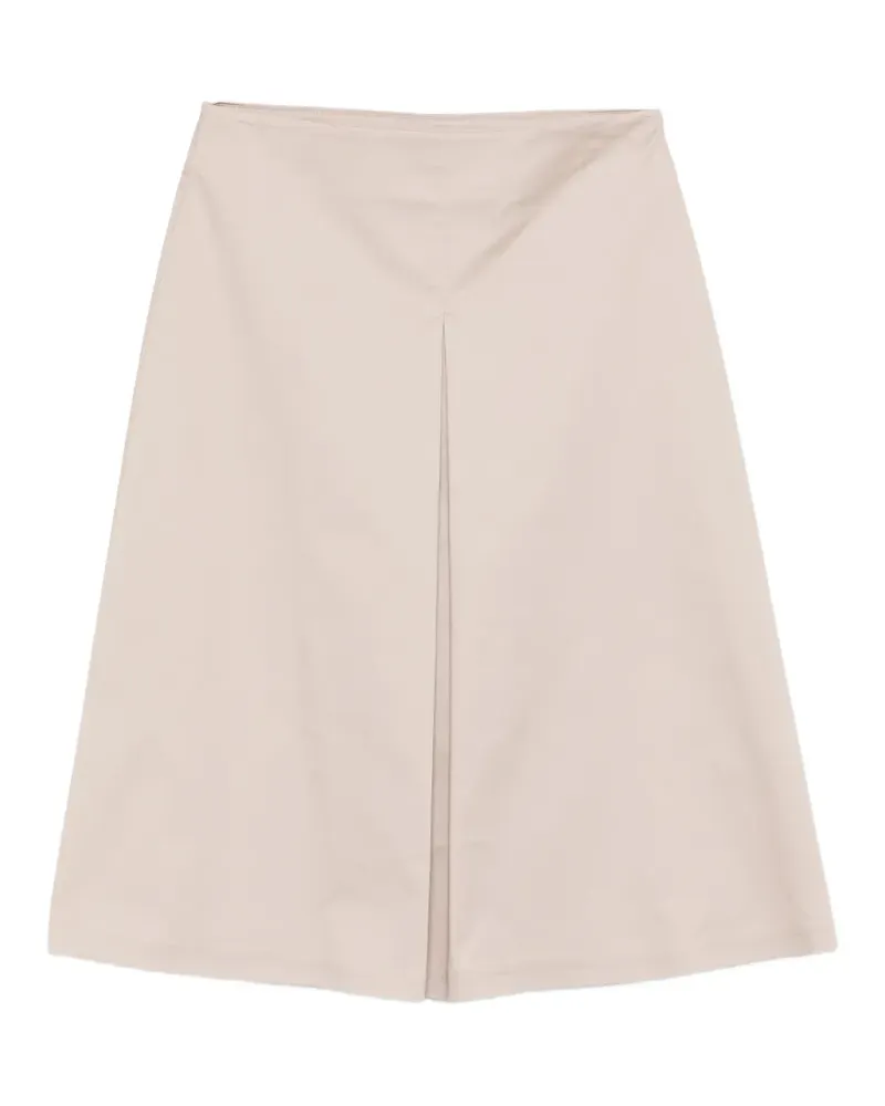 Alpha Studio pleated midi A-line skirt - Nude Nude