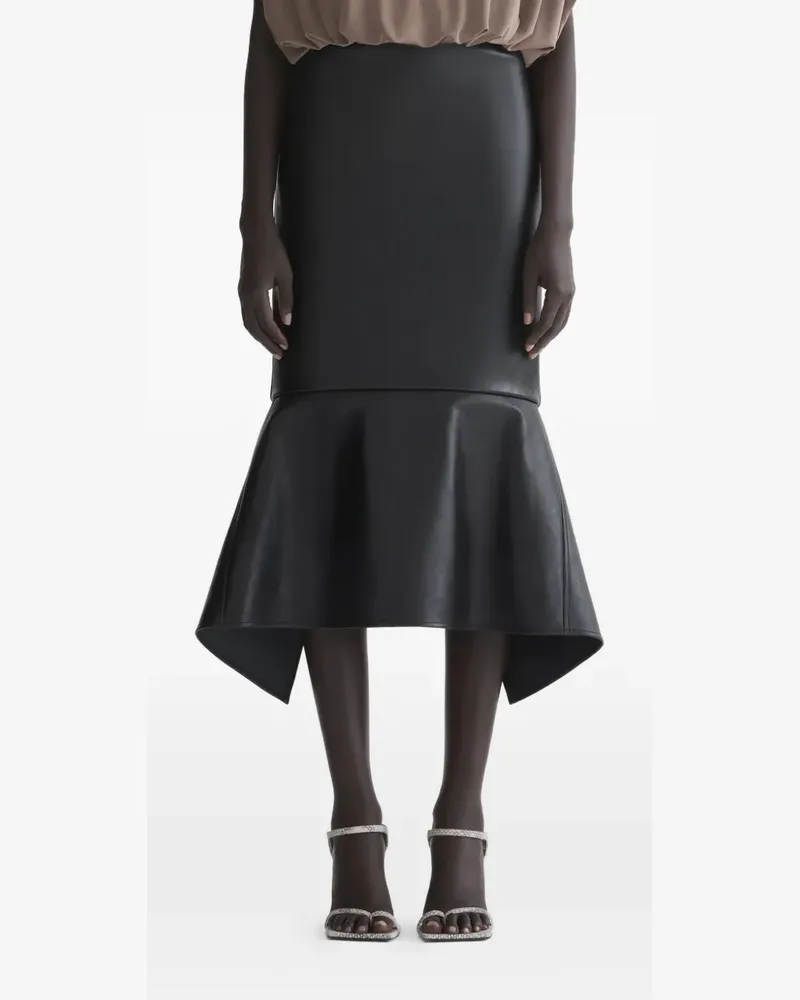 Thierry Mugler Rock mit Schlitz - Schwarz Schwarz