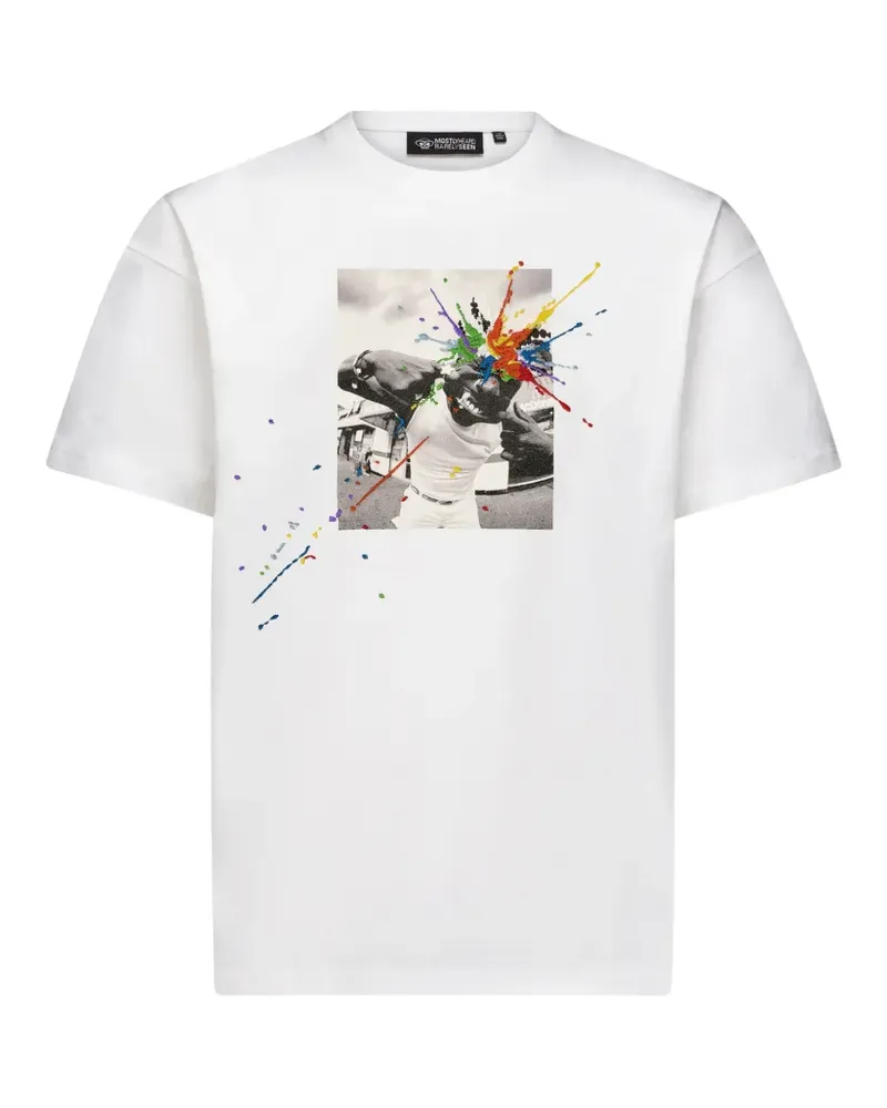 Mostly Heard Rarely Seen T-Shirt mit grafischem Print - Weiß Weiß