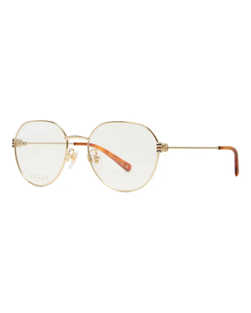 Gucci round-frame glasses - Gold Gold