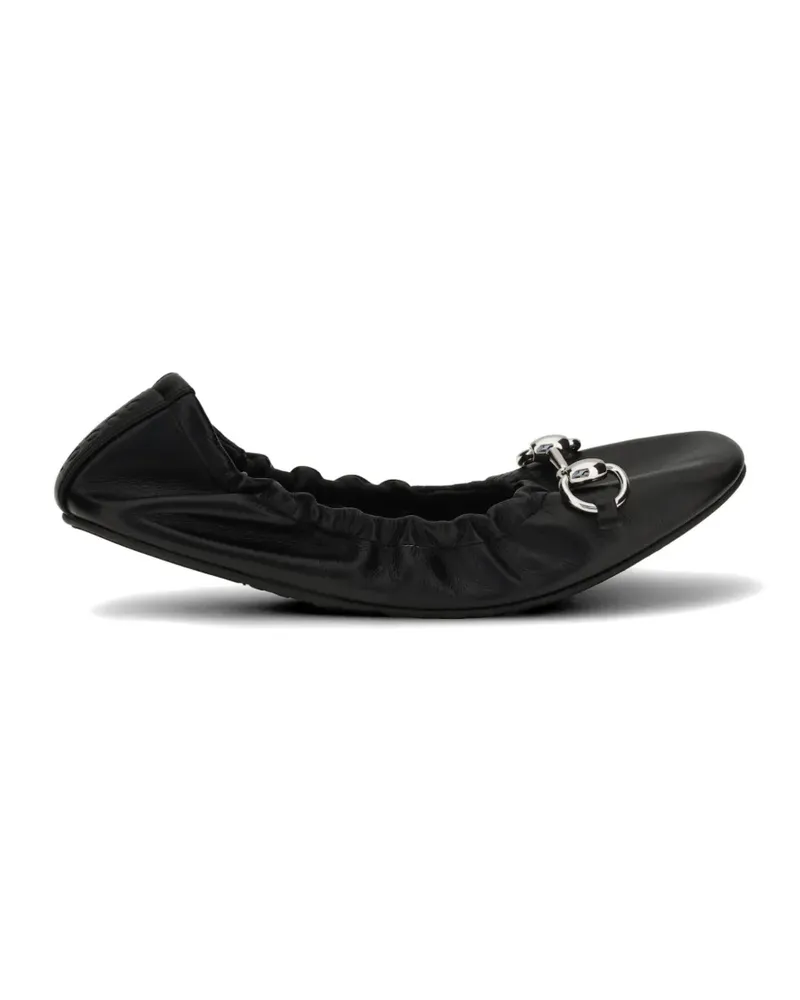 Gucci Prima leather ballet flats - Schwarz Schwarz