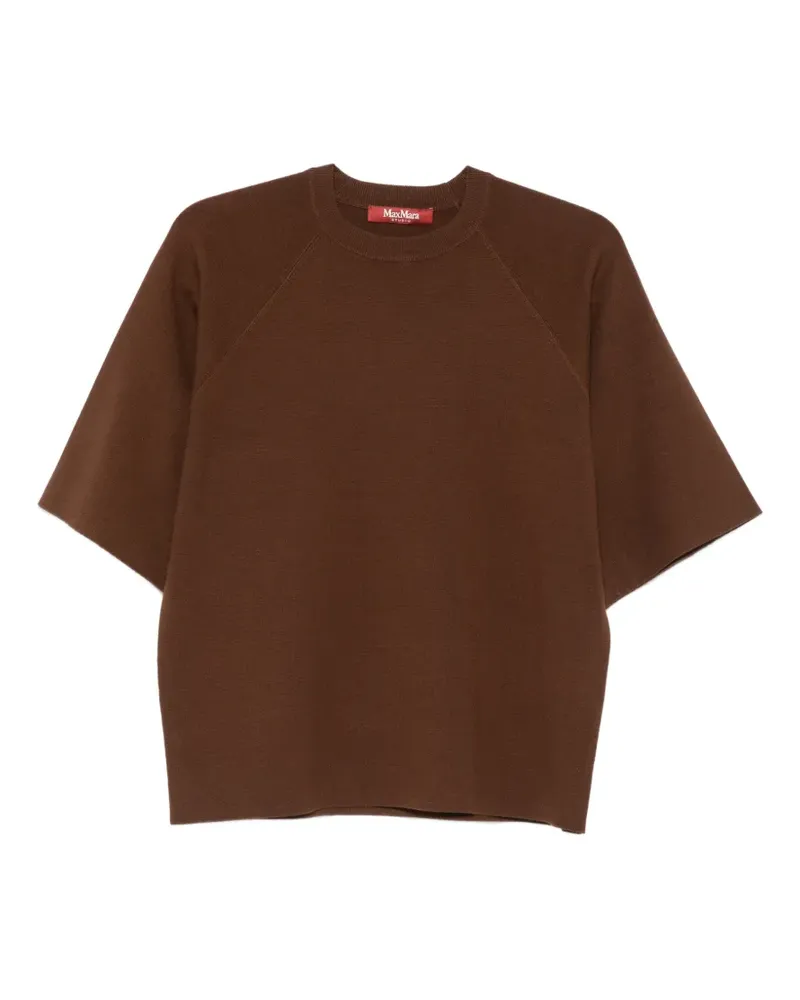 Max Mara Velo raglan-sleeve knitted sweater - Braun Braun