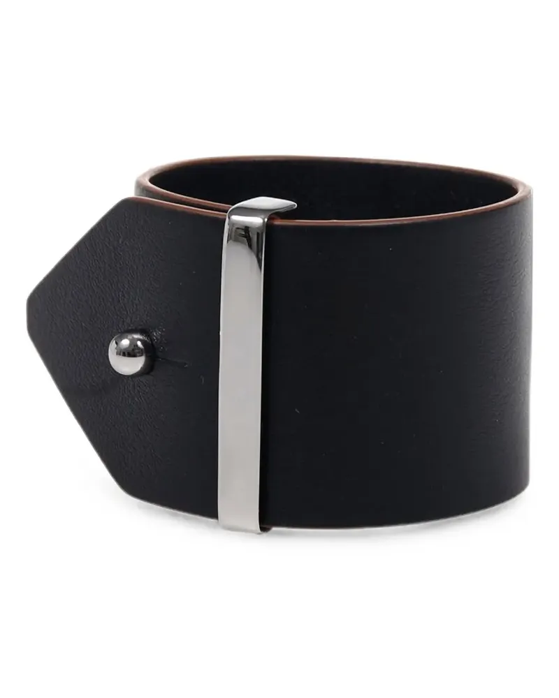 Max Mara Tavola Lederarmband mit Nietendetail - Schwarz Schwarz