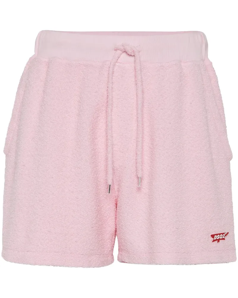 Dsquared2 Joggingshorts mit Logo-Applikation - Rosa Rosa