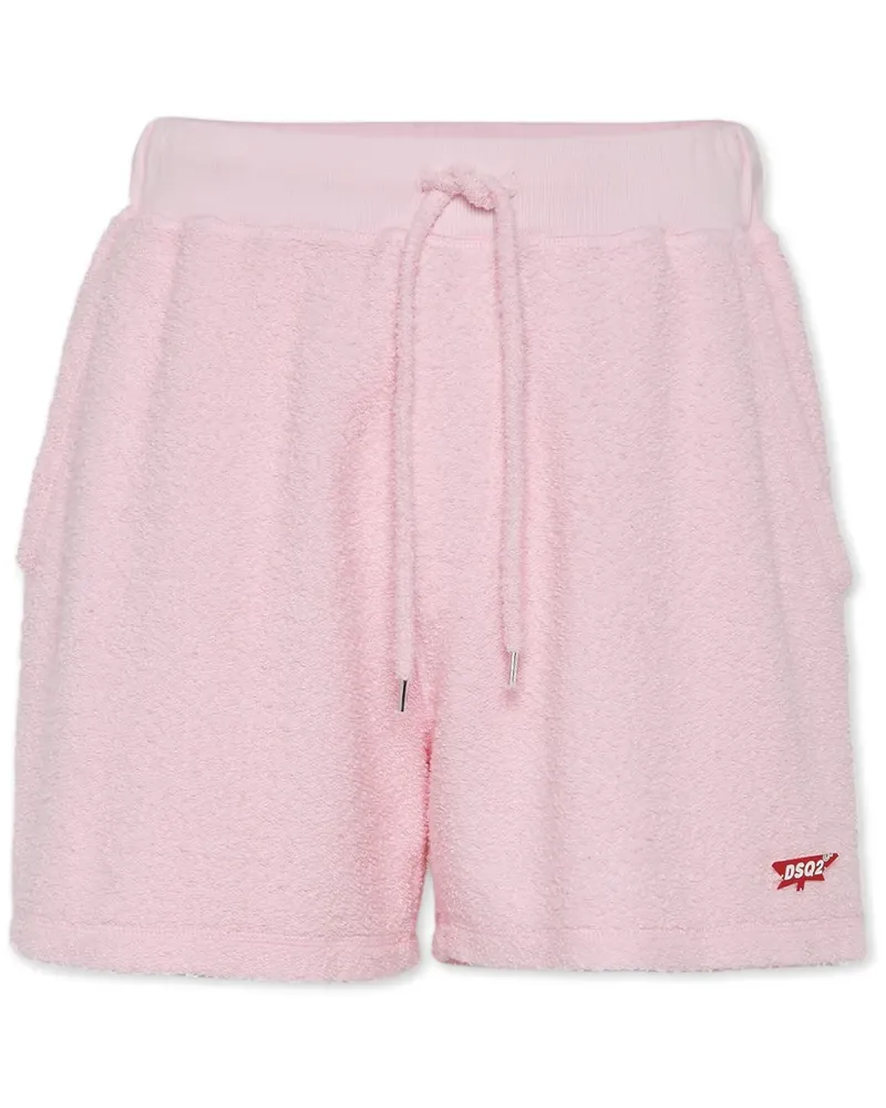 Dsquared2 Joggingshorts mit Logo-Applikation - Rosa Rosa