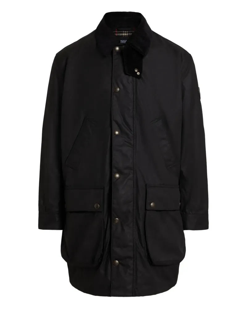 Ralph Lauren corduroy-collar coat - Schwarz Schwarz