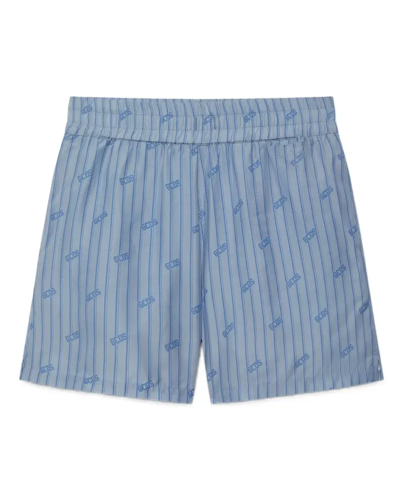 GCDS Shorts mit Nadelstreifen - Blau Blau