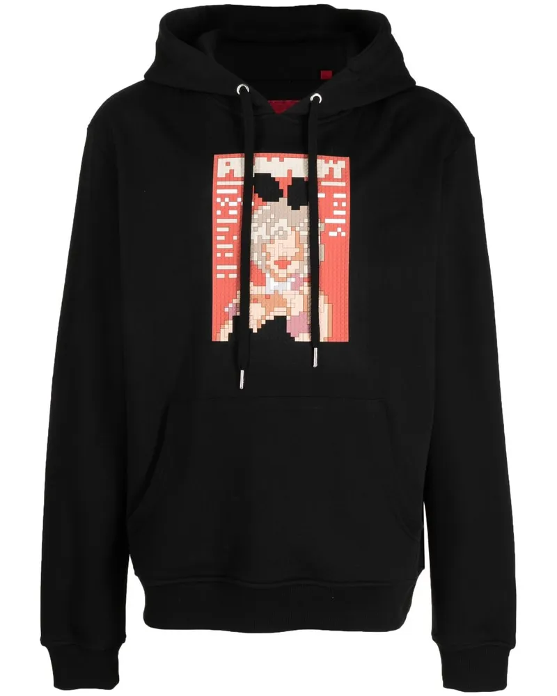 Mostly Heard Rarely Seen Hoodie mit Bunny-Print Schwarz