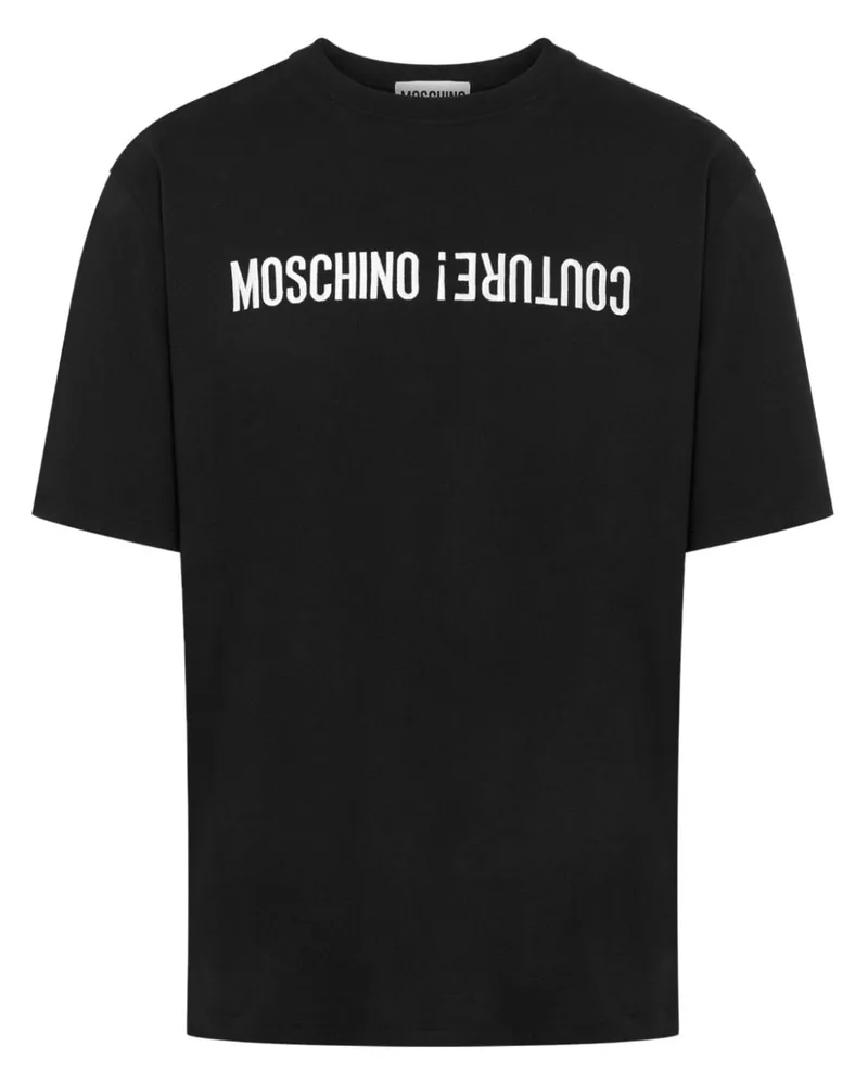 Moschino T-Shirt mit Logo-Print - Schwarz Schwarz