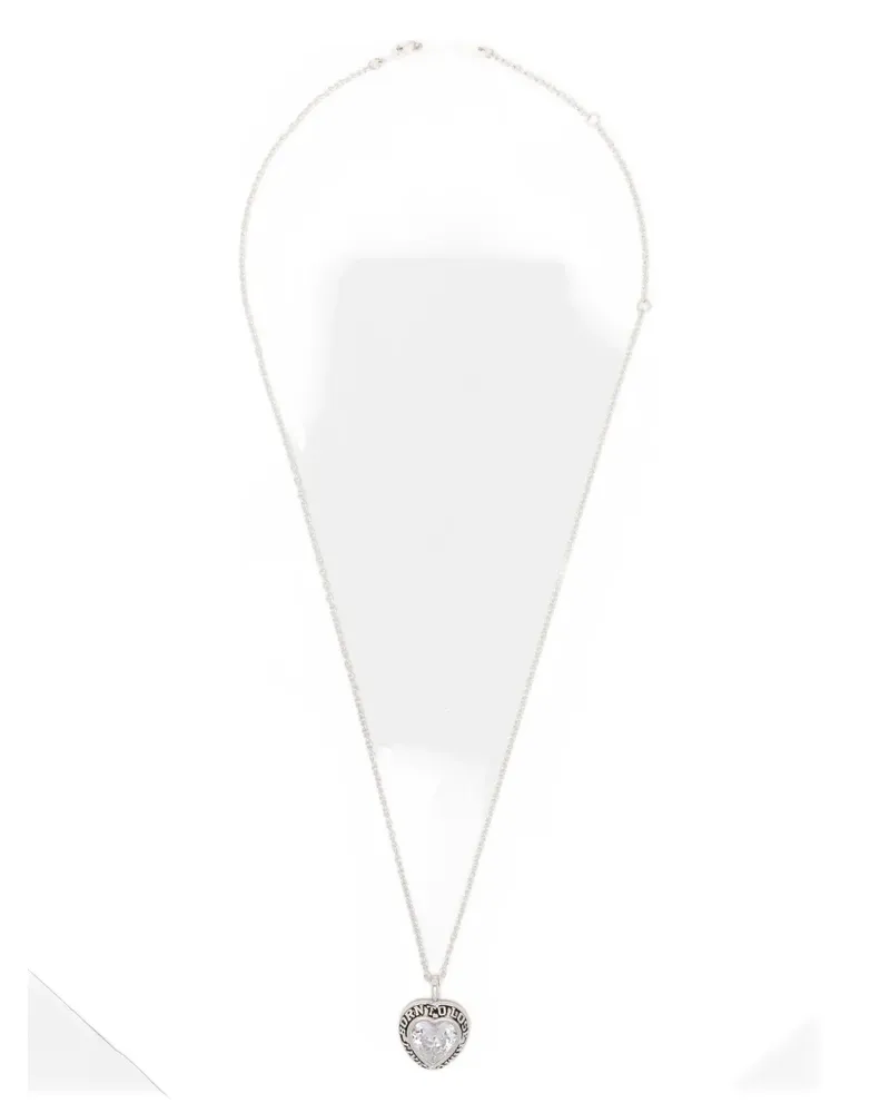 AMBUSH Halskette mit Herzanhänger - Silber Silber