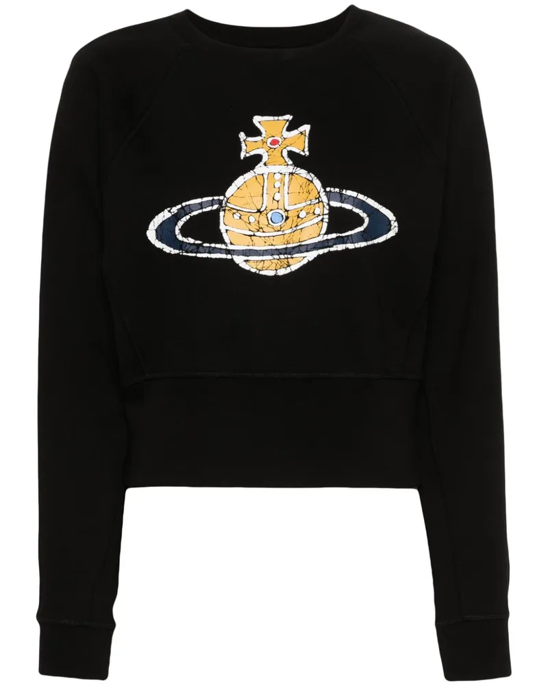 Vivienne Westwood Sweatshirt mit Orb-Print Schwarz