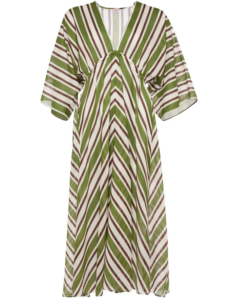 Eres Gestreiftes Summer Kleid - Grün Grün