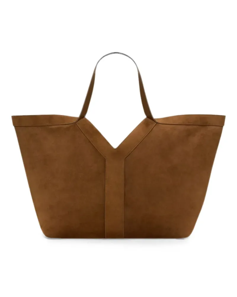Saint Laurent Y Tote Bag aus Wildleder - Braun Braun
