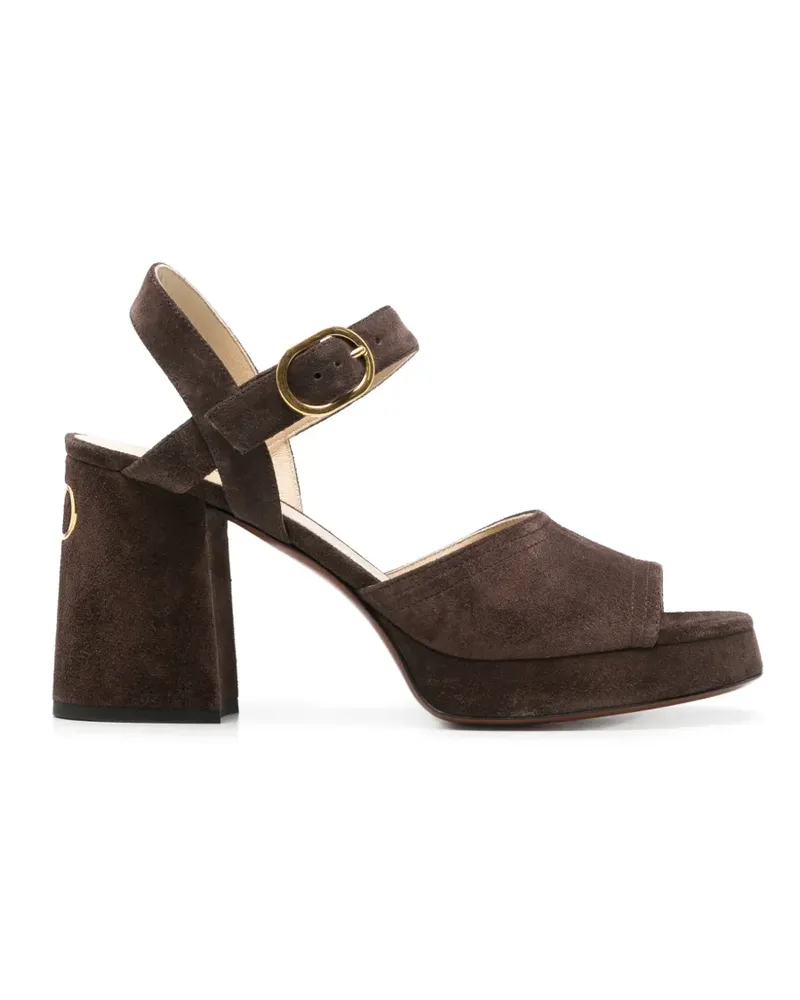 Valentino Garavani VLogo Signature Plateau-Sandalen - Braun Braun