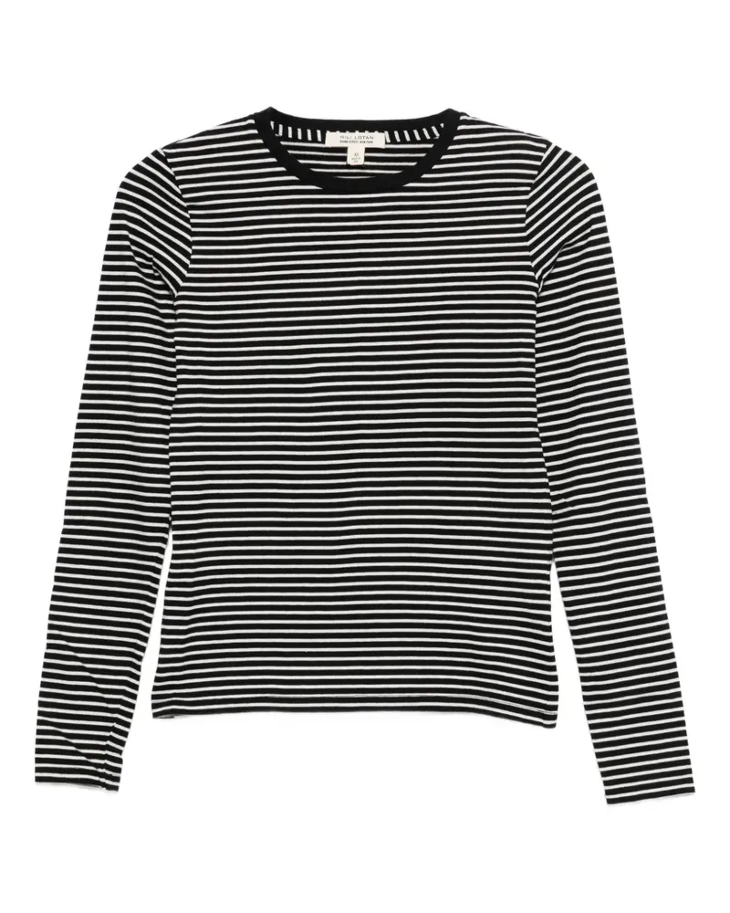 Nili Lotan Gestreiftes T-Shirt - Schwarz Schwarz