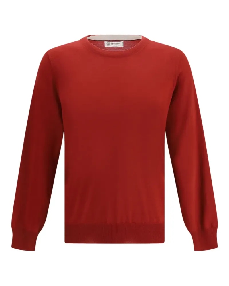 Brunello Cucinelli Pullover mit Rundhalsausschnitt - Rot Rot