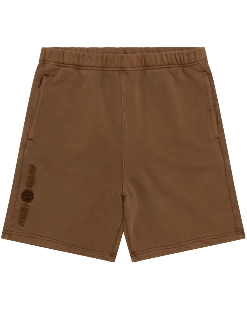 BAPE Joggingshorts mit Logo-Stickerei - Braun Braun