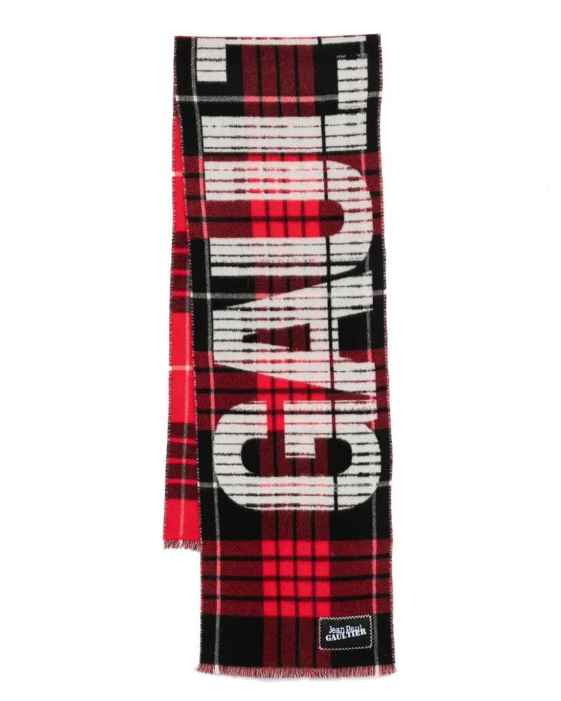 Jean Paul Gaultier Schal mit Schottenkaro - Rot Rot