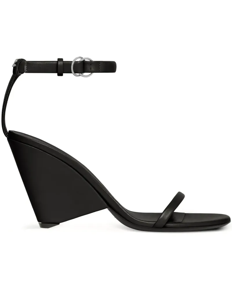 Courrèges Oblique Sandalen - Schwarz Schwarz