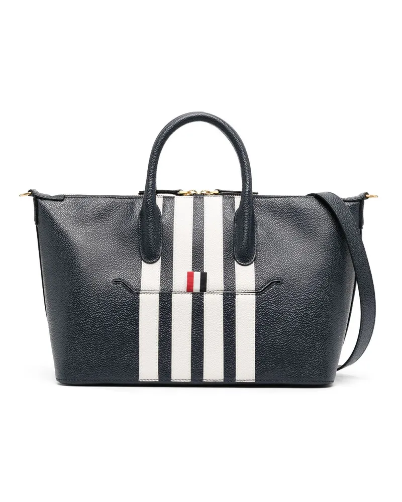 Thom Browne Shopper mit Streifen Blau