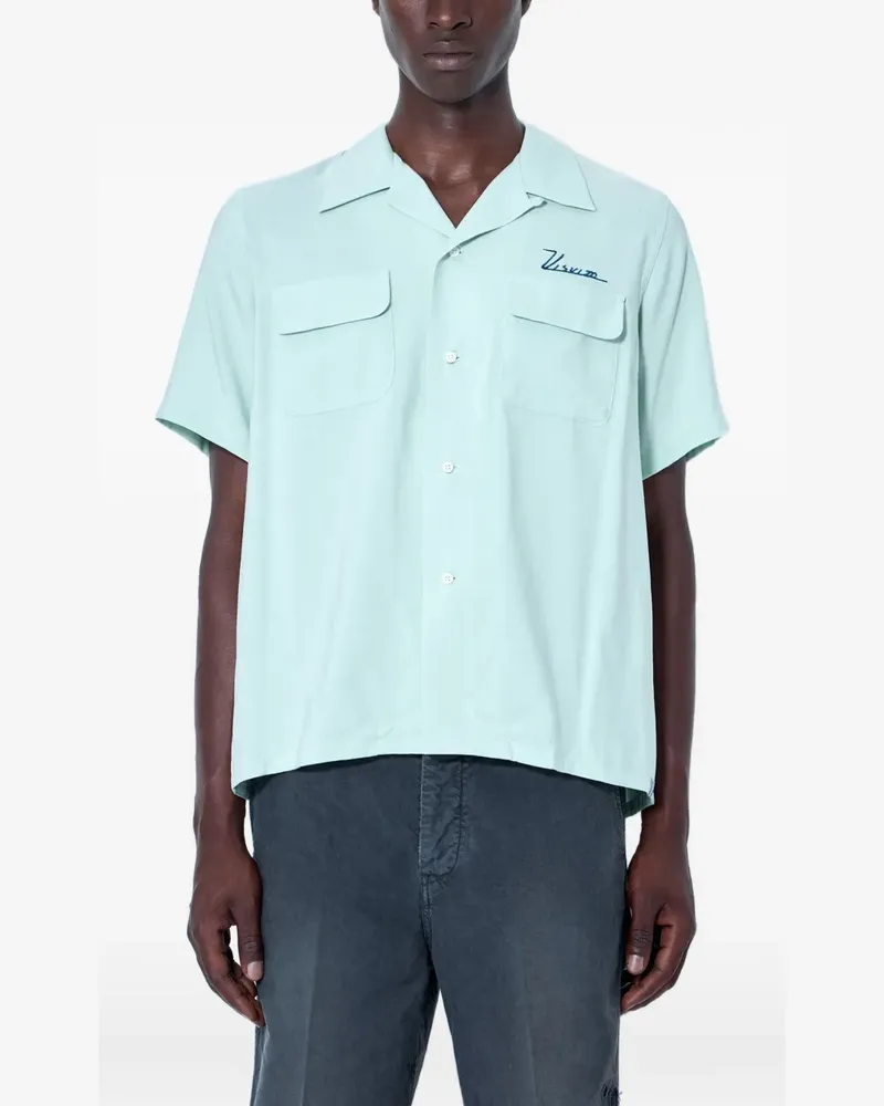 Visvim camp-collar short-sleeve shirt - Grün Grün