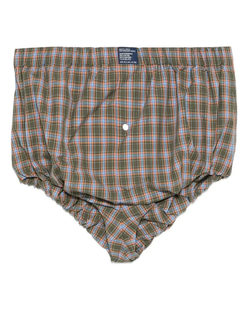 Meryll Rogge Karierte Shorts - Grün Grün