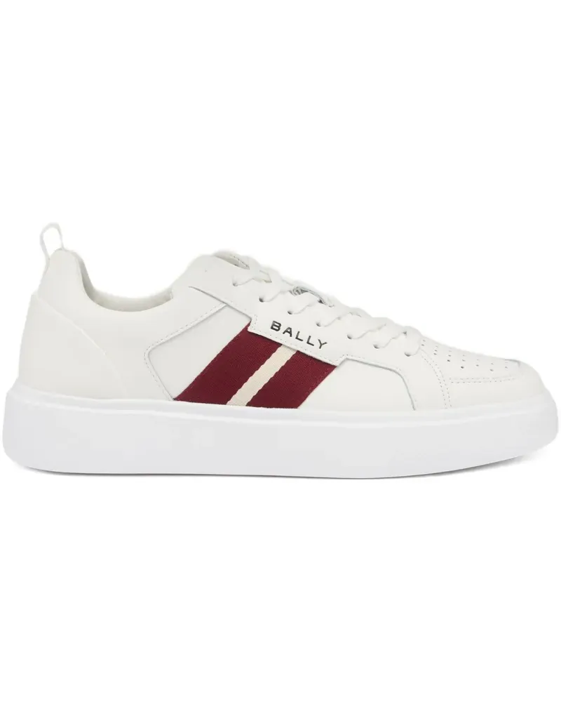 Bally Perforierte Blayze Sneakers mit Ripsband - Weiß Weiß