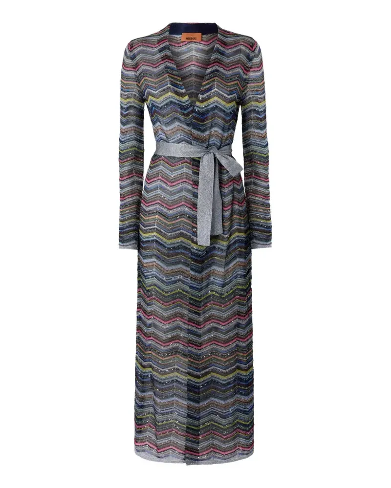 Missoni Cardigan mit V-Ausschnitt - Blau Blau